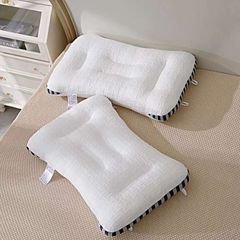 RUỘT GỐI MATXA THẤP ĐỊNH DỆT KIM MICROFIBER SIZE 48*74CM