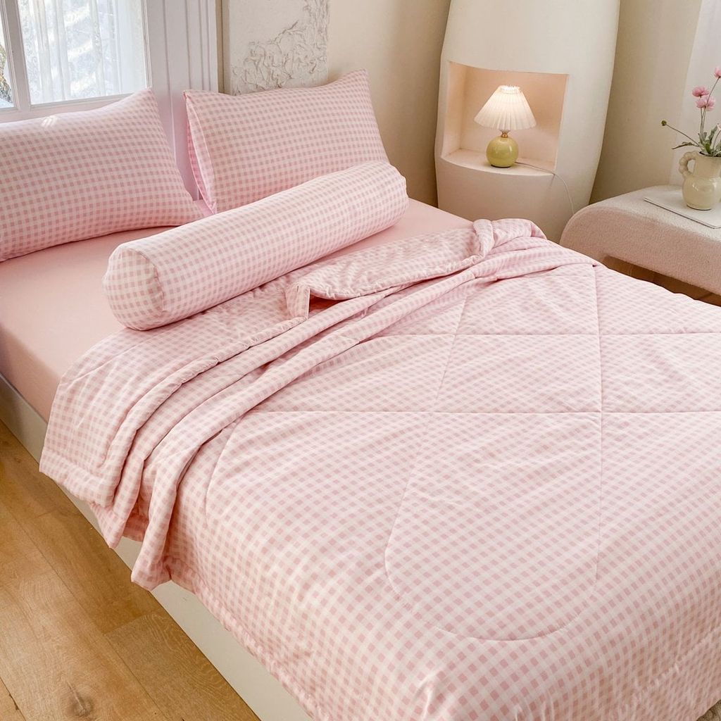 5Pcs Cotton Linen Summer Blanket |  Mark Home Degin Bedding Set | ID ALLCOL5PCSCLINEN