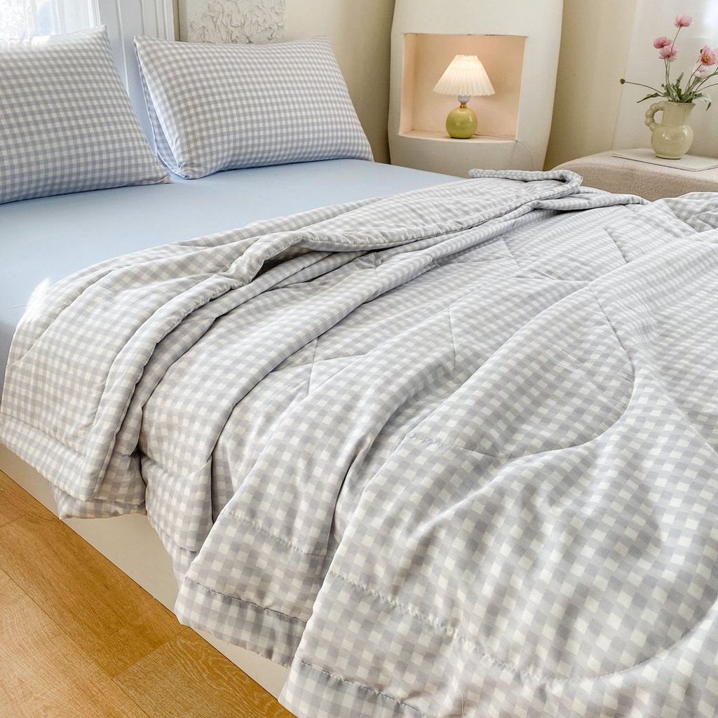 5Pcs Cotton Linen Summer Blanket | Mark Home Degin Bedding Set | ID 5PCSCOTLINMHOMEBAR04