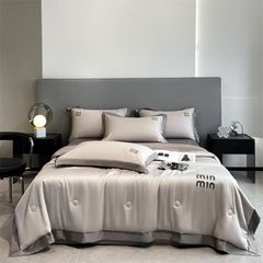4Pcs Satin Babric | MinMin Standard Bedsets Summer Blanket | ID ALL12COL4PCSSFABRICMIN