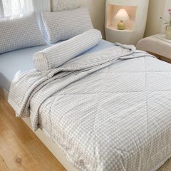 5Pcs Cotton Linen Summer Blanket | Mark Home Degin Bedding Set | ID 5PCSCOTLINMHOMEBAR04