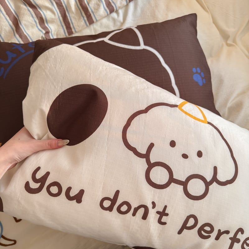 4pcs Cotton Linen Bedding Cover Set Fluffy Embroidery | ID : CLINEN4PCSFLUFFYEID04