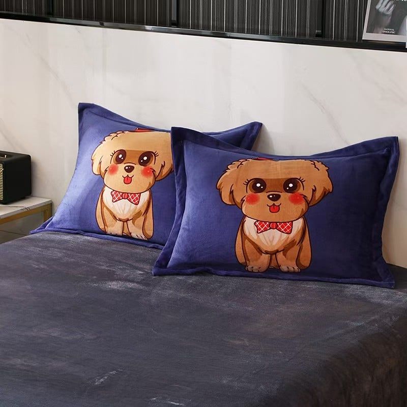 Set 4 Món Nỉ Nhung 200gr hình in 3D Supper Star