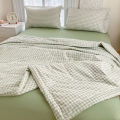 5Pcs Cotton Linen Summer Blanket | Mark Home Degin Bedding Set | ID 5PCSCOTLINMHOMEBAR06