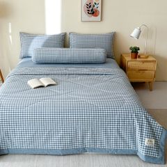 5Pcs Japan Linen |  New Colection  Bedsets Summer Blanket 230*200 Drap Freesize | ID jp025003