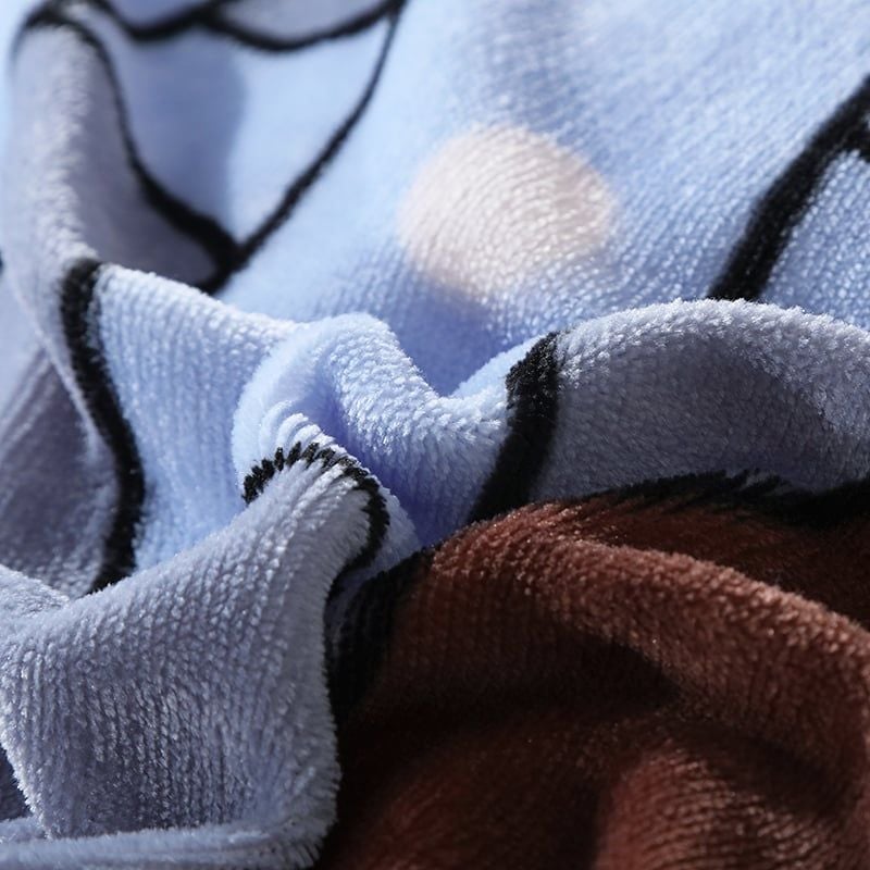 Set 4 Món Nỉ Nhung 200gr hình in 3D Turn On I Love U