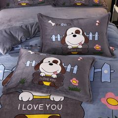 Set 4 Món Nỉ Nhung 200gr hình in 3D Turn On I Love U