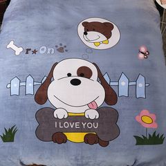 Set 4 Món Nỉ Nhung 200gr hình in 3D Turn On I Love U