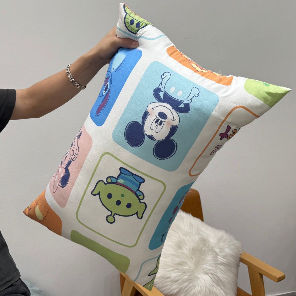 Ruột Gối Bông Đậu Cotton Đũi của nhà MARK HOME size 48*74cm MickeyFamyli
