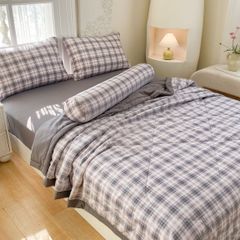 5Pcs Cotton Linen Summer Blanket |  Mark Home Degin Bedding Set | ID ALLCOL5PCSCLINEN