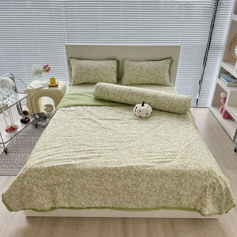 Bộ chăn ga gối chần hè Mark Home - Camellia Green
