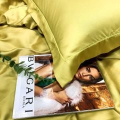 Bộ chăn ga gối Lụa Tencel Basic 5 món-Vàng