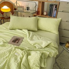 Set Chăn Ga Gối Cotton Đũi trần Mark Home
