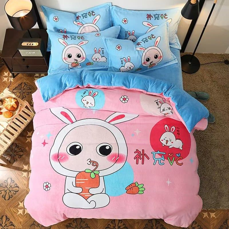 Set 4 Món Nỉ Nhung 200gr hình in 3D Rappy