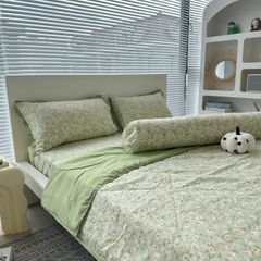 Bộ chăn ga gối chần hè Mark Home - Camellia Green