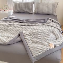 5Pcs Cotton Linen Summer Blanket | Mark Home Degin Bedding Set | ID 5PCSCOTLINMHOMEBAR03