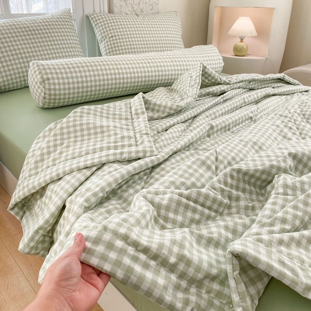 5Pcs Cotton Linen Summer Blanket | Mark Home Degin Bedding Set | ID 5PCSCOTLINMHOMEBAR06