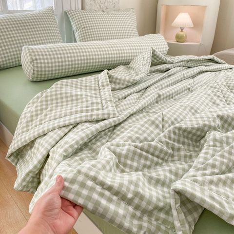 5Pcs Cotton Linen Summer Blanket | Mark Home Degin Bedding Set | ID 5PCSCOTLINMHOMEBAR06