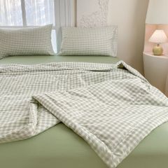 5Pcs Cotton Linen Summer Blanket | Mark Home Degin Bedding Set | ID 5PCSCOTLINMHOMEBAR06