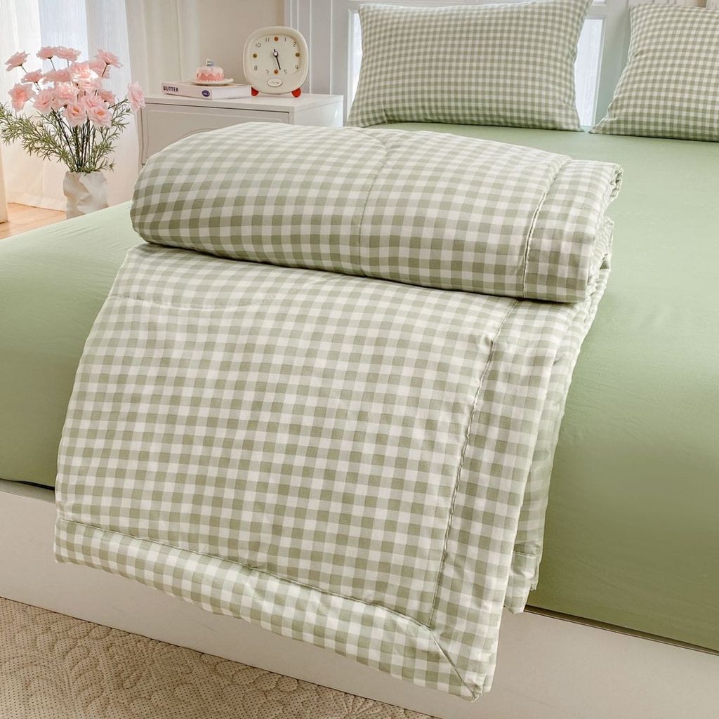 5Pcs Cotton Linen Summer Blanket | Mark Home Degin Bedding Set | ID 5PCSCOTLINMHOMEBAR06