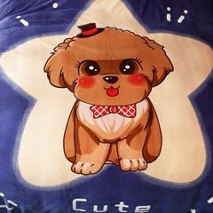 Set 4 Món Nỉ Nhung 200gr hình in 3D Supper Star