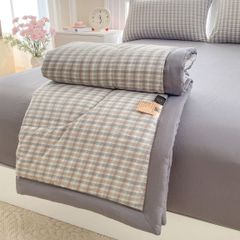 5Pcs Cotton Linen Summer Blanket | Mark Home Degin Bedding Set | ID 5PCSCOTLINMHOMEBAR03