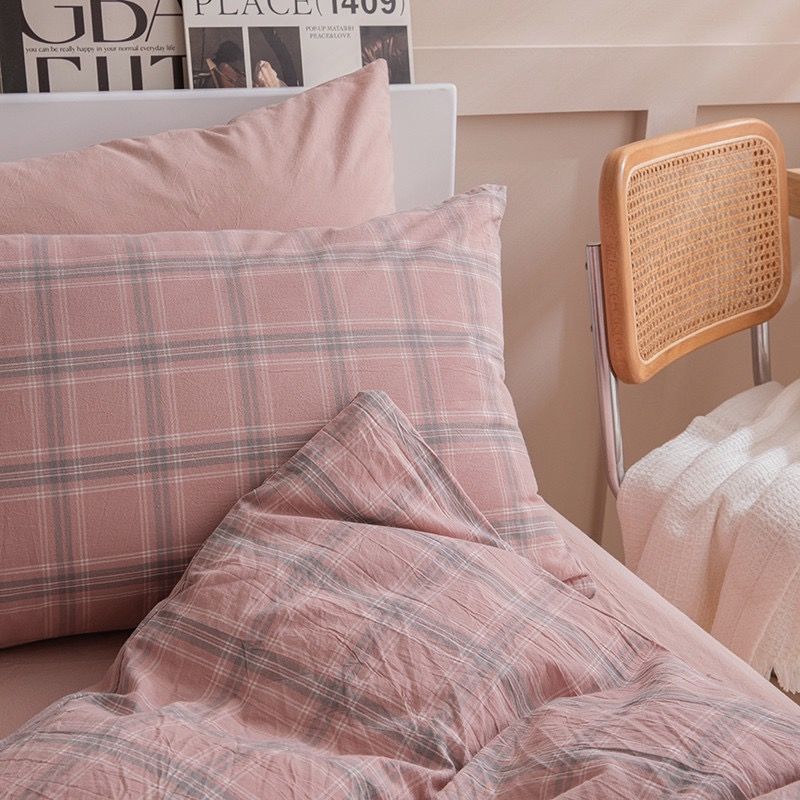 4Pcs Japan Linen |  Standard size duvet cover Bedding Set Drap Freesize | ID CL4P025COV006