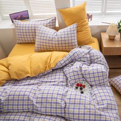 4Pcs Japan Linen |  Standard size duvet cover Bedding Set Drap Freesize | ID CL4P025COV007