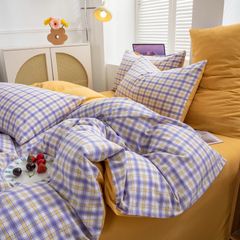 4Pcs Japan Linen |  Standard size duvet cover Bedding Set Drap Freesize | ID CL4P025COV007