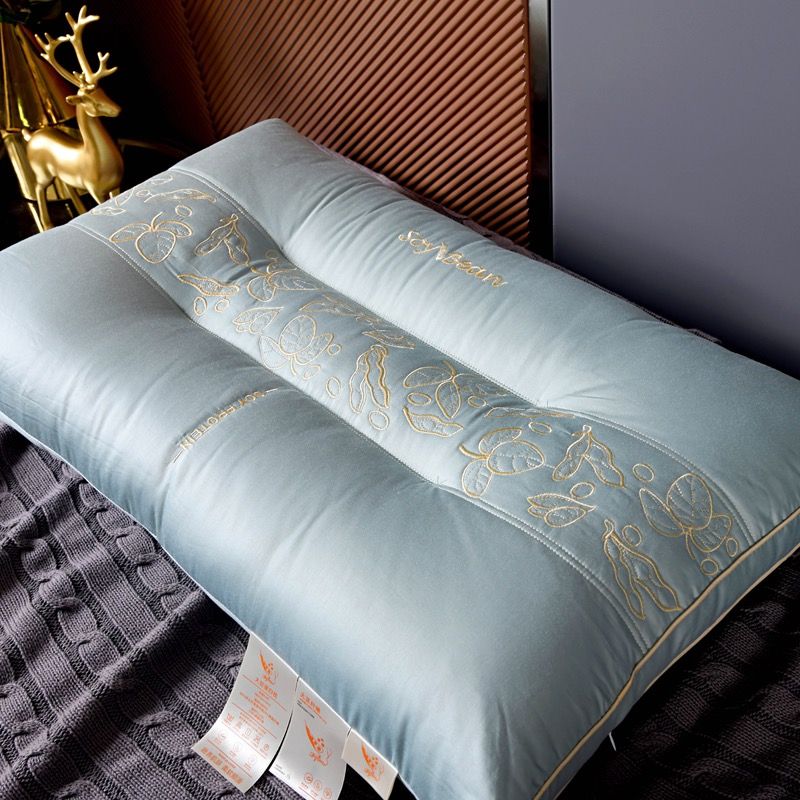 RUỘT GỐI MATXA LỤA THÊU SILK 80S DEEPSLEEP SIZE 48*74CM
