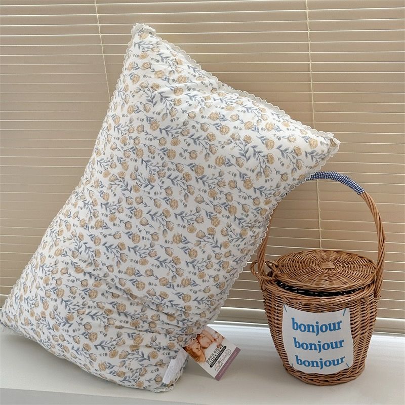 RUỘT GỐI HOA BẠC HÀ VINTAGE SIZE 48*74CM