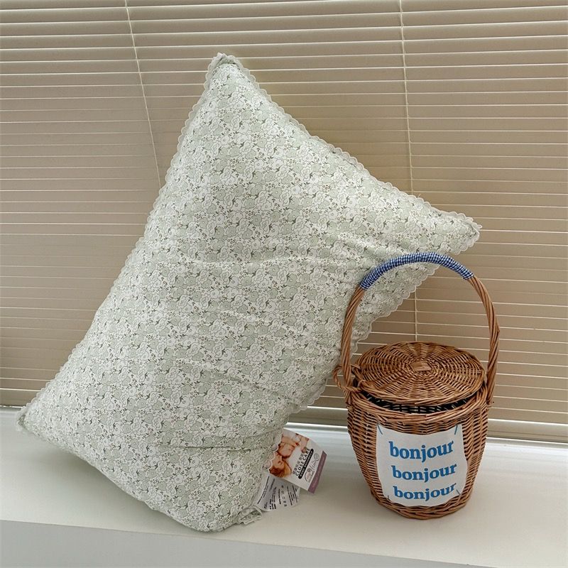 RUỘT GỐI HOA BẠC HÀ VINTAGE SIZE 48*74CM