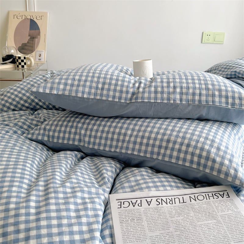 4Pcs Japan Linen |  Standard size duvet cover Bedding Set Drap Freesize | ID CL4P025COV008