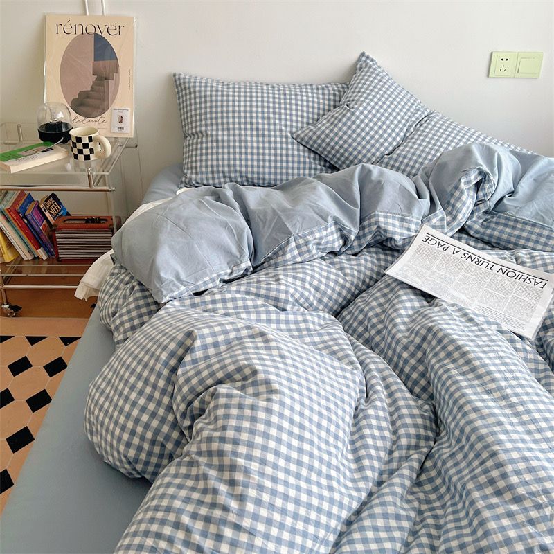 4Pcs Japan Linen |  Standard size duvet cover Bedding Set Drap Freesize | ID CL4P025COV008