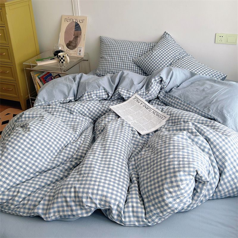 4Pcs Japan Linen |  Standard size duvet cover Bedding Set Drap Freesize | ID CL4P025COV008