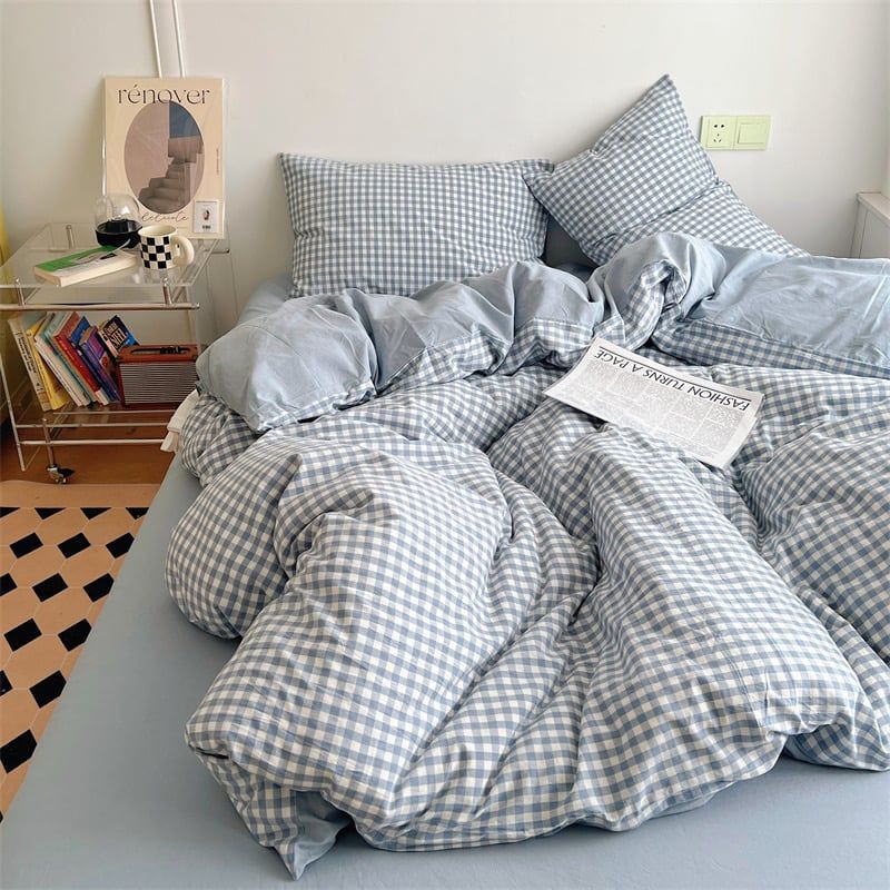 4Pcs Japan Linen |  Standard size duvet cover Bedding Set Drap Freesize | ID CL4P025COV008