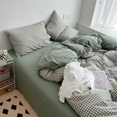 4Pcs Japan Linen |  Standard size duvet cover Bedding Set Drap Freesize | ID CL4P025COV009