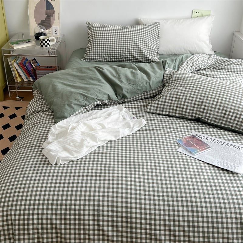 4Pcs Japan Linen |  Standard size duvet cover Bedding Set Drap Freesize | ID CL4P025COV009