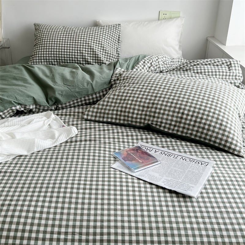 4Pcs Japan Linen |  Standard size duvet cover Bedding Set Drap Freesize | ID CL4P025COV009