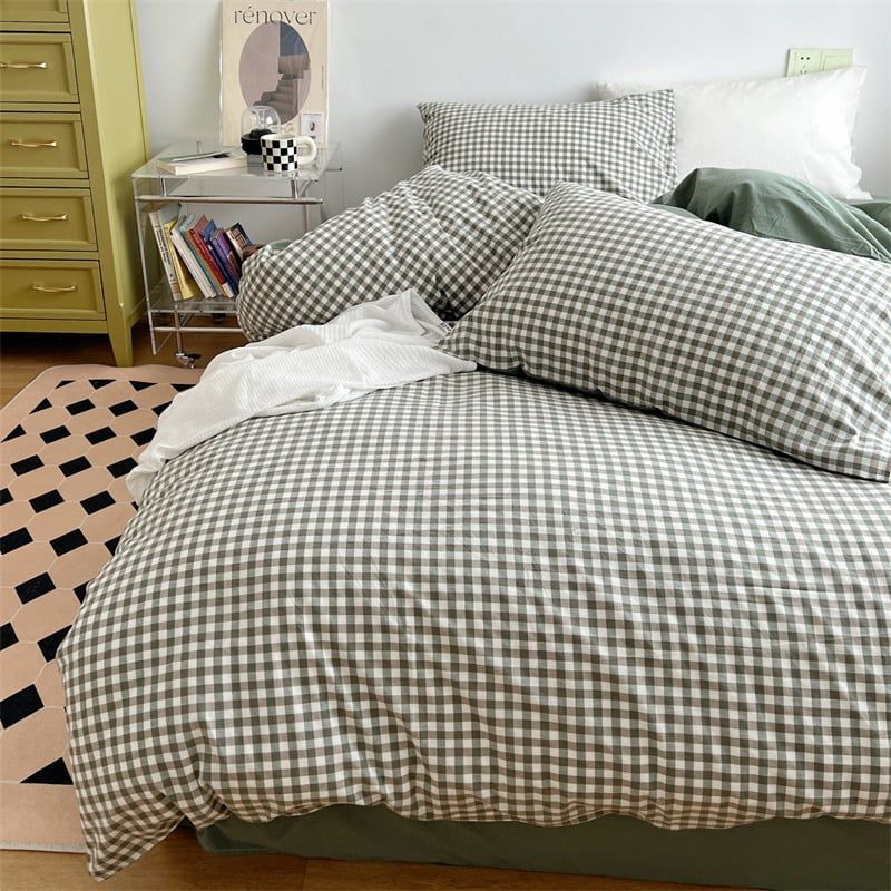 4Pcs Japan Linen |  Standard size duvet cover Bedding Set Drap Freesize | ID CL4P025COV009