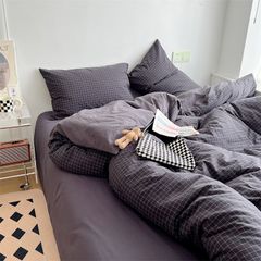 4Pcs Japan Linen |  Standard size duvet cover Bedding Set Drap Freesize | ID CL4P025COV010