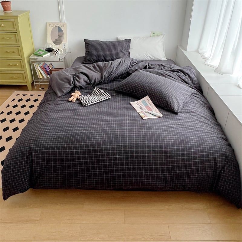 4Pcs Japan Linen |  Standard size duvet cover Bedding Set Drap Freesize | ID CL4P025COV010