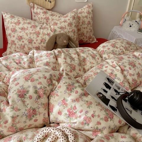 4Pcs Cloud Linen | Set Đũi Mây Phong cách trẻ trung hiện đại | ID 4PCSCLOUDLINE09