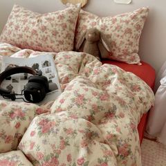 4Pcs Cloud Linen | Set Đũi Mây Phong cách trẻ trung hiện đại | ID 4PCSCLOUDLINE09