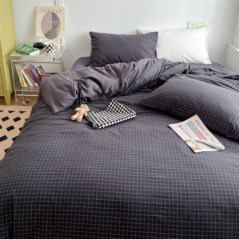 4Pcs Japan Linen |  Standard size duvet cover Bedding Set Drap Freesize | ID CL4P025COV010