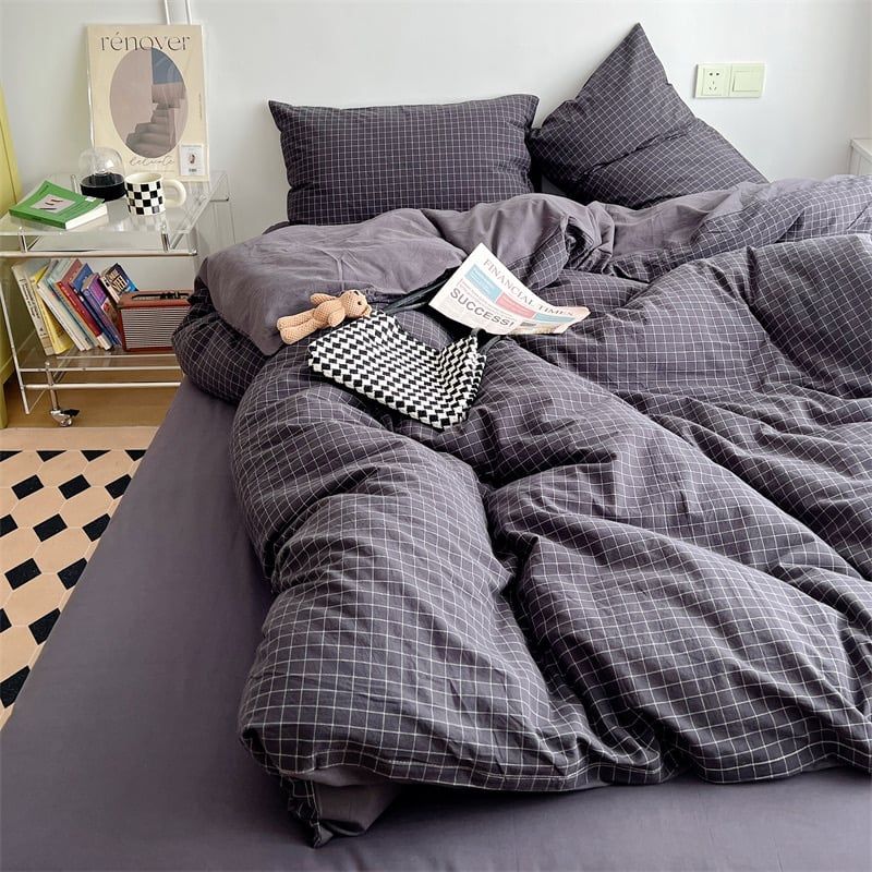 4Pcs Japan Linen |  Standard size duvet cover Bedding Set Drap Freesize | ID CL4P025COV010