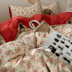 4Pcs Cloud Linen | Set Đũi Mây Phong cách trẻ trung hiện đại | ID 4PCSCLOUDLINE09