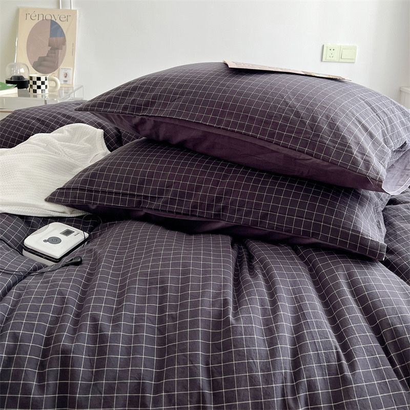 4Pcs Japan Linen |  Standard size duvet cover Bedding Set Drap Freesize | ID CL4P025COV010