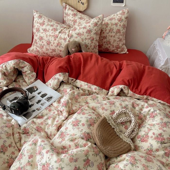 4Pcs Cloud Linen | Set Đũi Mây Phong cách trẻ trung hiện đại | ID 4PCSCLOUDLINE09