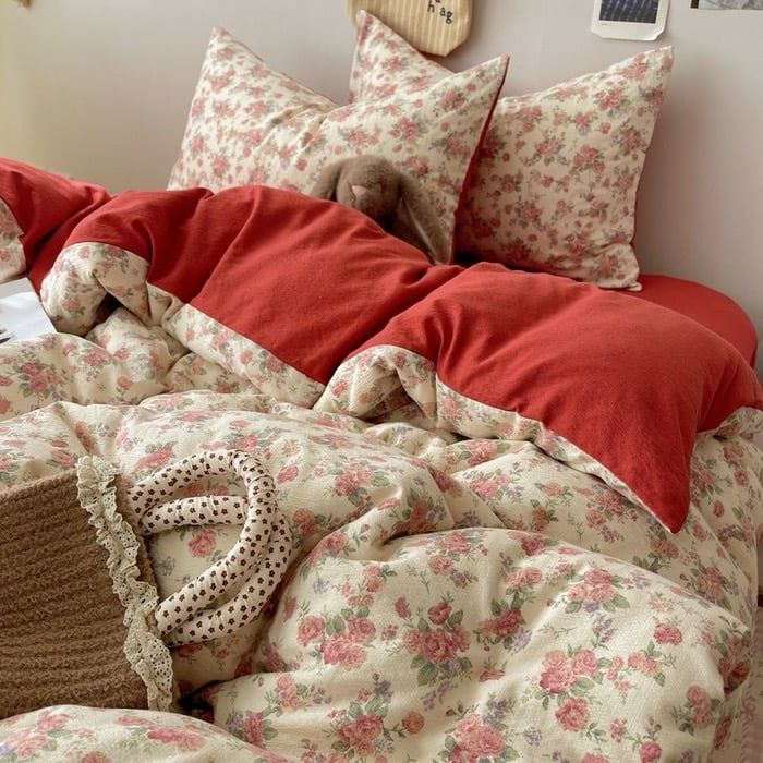 4Pcs Cloud Linen | Set Đũi Mây Phong cách trẻ trung hiện đại | ID 4PCSCLOUDLINE09